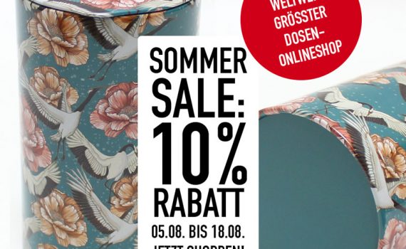 Sommer-Sale bei Dosenhersteller ADV PAX Lutec - 10% auf alles